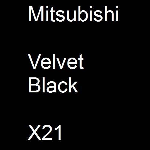 Mitsubishi, Velvet Black, X21.